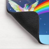 Nachthimmel, zwei Vögel, Schmetterlinge und ein Re Mousepad (Ecke)