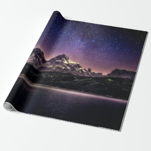 Nachthimmellandschaft in Patagonien, Argentinien, Geschenkpapier