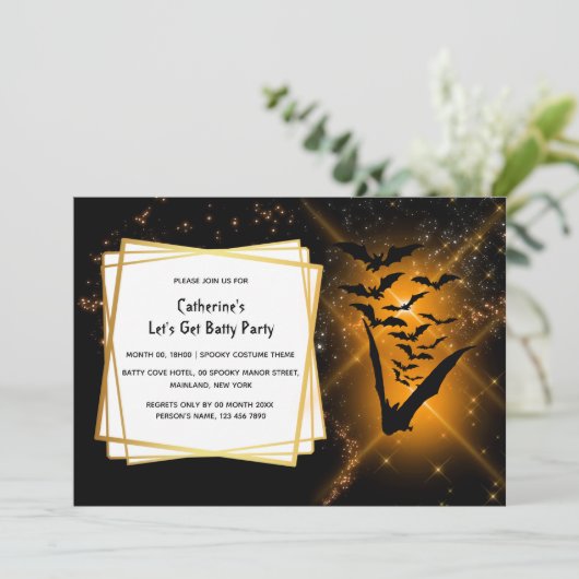 Nachthimmelschläger-Koloniefeelfen Einladung (Stehend Vorderseite)