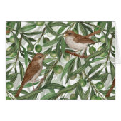 Nachtigales im Olivenbaum (Vorderseite (Horizontal))