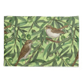 Nachtigales im Olivenbaum 2 Kissenbezug (Rückseite-Links)