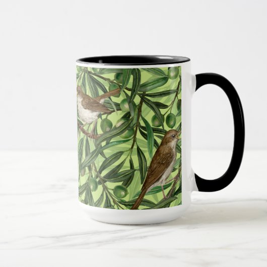 Nachtigales im Olivenbaum 2 Tasse (Rechts)
