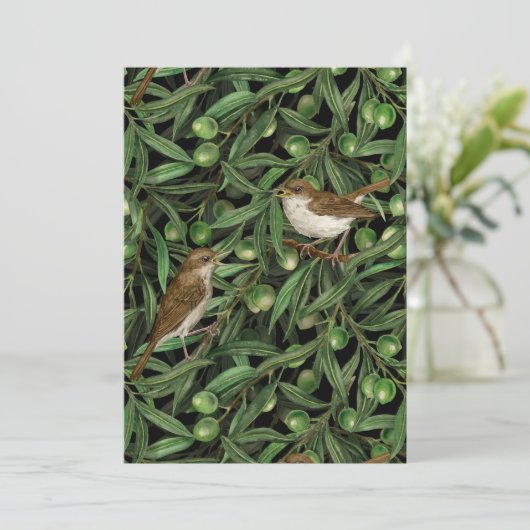 Nachtigales im Olivenbaum 3 (Stehend Vorderseite)