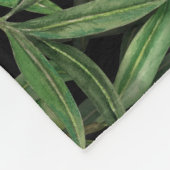 Nachtigales im Olivenbaum 3 Fleecedecke (Ecke)