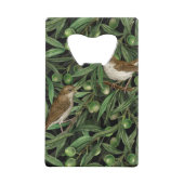 Nachtigales im Olivenbaum 3 Geldbeutel Flaschenöffner (Rückseite)