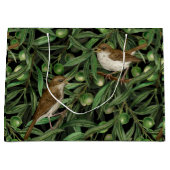 Nachtigales im Olivenbaum 3 Große Geschenktüte (Vorderseite)