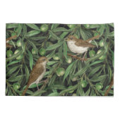 Nachtigales im Olivenbaum 3 Kissenbezug (Rückseite-Links)