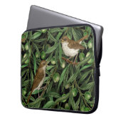 Nachtigales im Olivenbaum 3 Laptopschutzhülle (Vorderseite Links)
