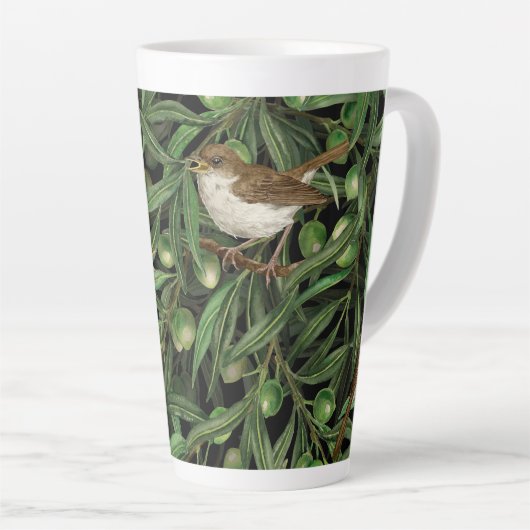 Nachtigales im Olivenbaum 3 Milchtasse (Rechte Ecke)