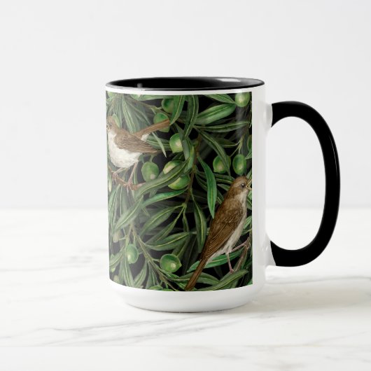 Nachtigales im Olivenbaum 3 Tasse (Rechts)