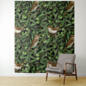 Nachtigales im Olivenbaum 3 Wandteppich (Beispiel)