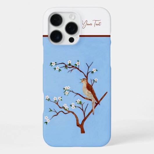 Nachtigall iPhone Hülle (Rückseite)