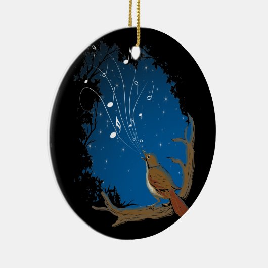 Nachtigall-Lied Keramikornament (Rechts)