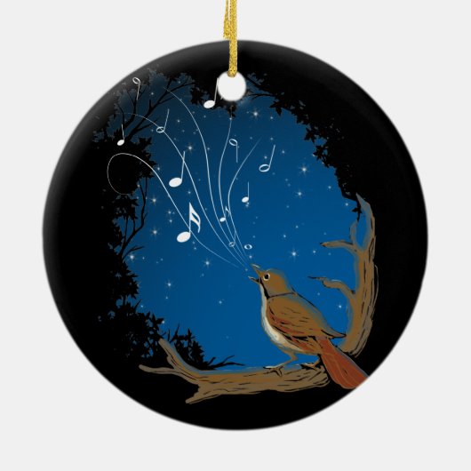 Nachtigall-Lied Keramikornament (Hinten)