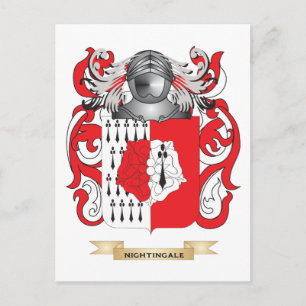 Nachtigallappen von Waffen (Familienwappen) Postkarte