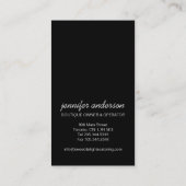 Nachtisch-Catering-Geschäfts-Karten Visitenkarte (Rückseite)