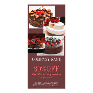 Nachtisch-Hochzeitstorte-Bäckerbäckerei Werbekarte