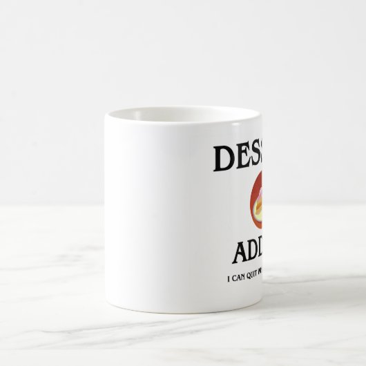 Nachtisch-Süchtiger Kaffeetasse (Mittel)