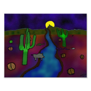 Nachtisch-Zeichnen Fotodruck