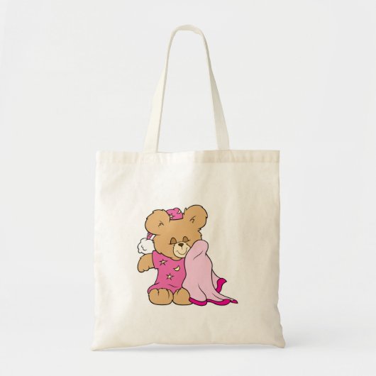 Nachtjunge-Teddybärdesign Tragetasche (Vorne)