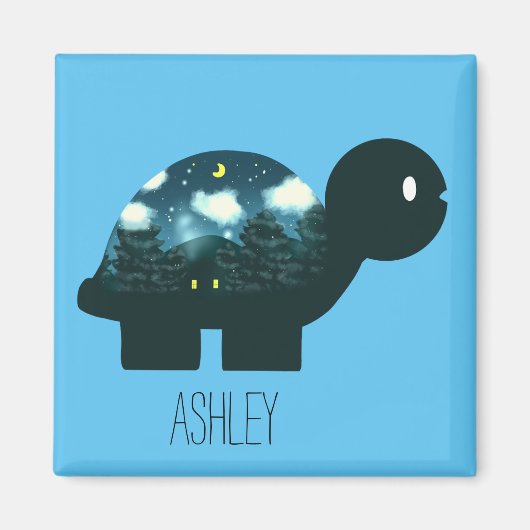 Nachtkabine in der Forest Turtle Magnet (Vorne)