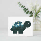 Nachtkabine in der Waldschildkröte Postkarte (Stehend Vorderseite)