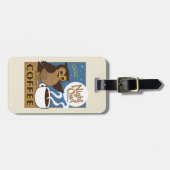 Nachtkaffee Gepäckanhänger (Vorderseite horizontal)