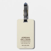 Nachtkaffee Gepäckanhänger (Rückseite vertikal)