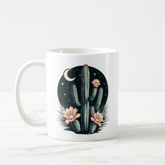 Nachtkaktus Blossom Kaffeetasse (Links)