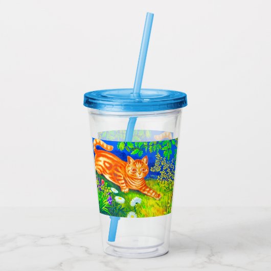 Nachtkatze Acryltrinkbecher (Rückseite)