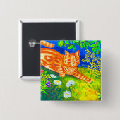 Nachtkatze Button (Vorne & Hinten)