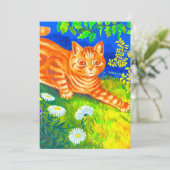 Nachtkatze Einladung (Stehend Vorderseite)