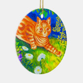 Nachtkatze Keramik Ornament (Rechts)