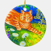 Nachtkatze Keramik Ornament (Hinten)