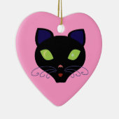 Nachtkatze Keramik Ornament (Rechts)