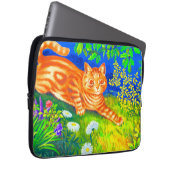 Nachtkatze Laptopschutzhülle (Vorne Rechts)