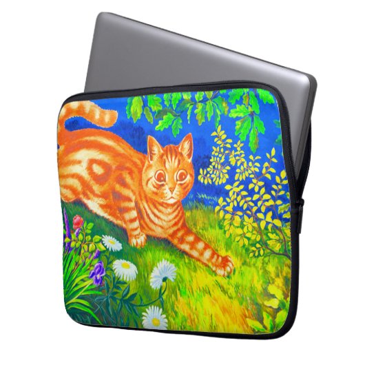 Nachtkatze Laptopschutzhülle (Vorderseite Links)