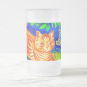 Nachtkatze Mattglas Bierglas (Mittel)