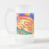 Nachtkatze Mattglas Bierglas (Links)