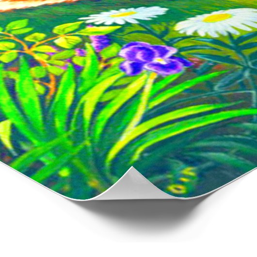 Nachtkatze Poster (Ecke)