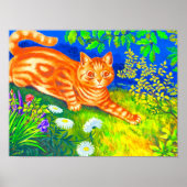 Nachtkatze Poster (Vorne)