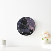 Nachtkatze Runde Wanduhr (Zuhause)