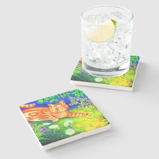 Nachtkatze Steinuntersetzer (Seitenansicht)