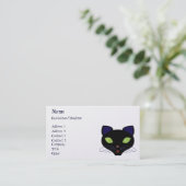 Nachtkatze Visitenkarte (Stehend Vorderseite)