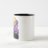 Nachtkatzenbaum des Halloween-Mondes Außenwaschbec Zweifarbige Tasse (Mittel)