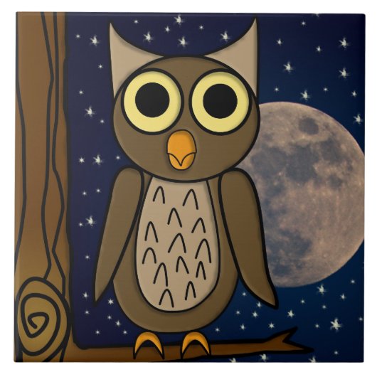 Nachtkeule Fliese (Vorderseite)