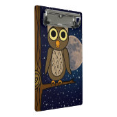 Nachtkeule Mini Klemmbrett (Schrägansicht)