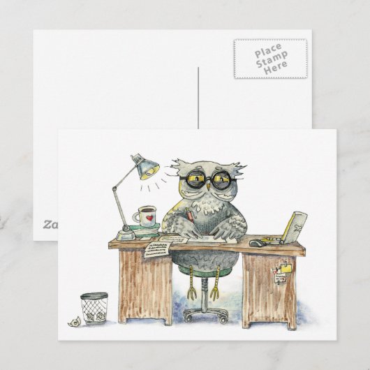 Nachtkeule Postkarte (Vorne/Hinten)