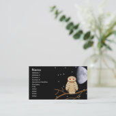 Nachtkeule Visitenkarte (Stehend Vorderseite)