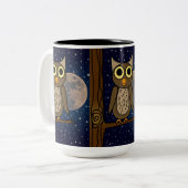 Nachtkeule Zweifarbige Tasse (Vorderseite Links)